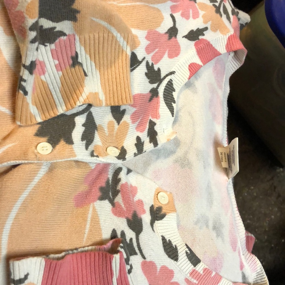 Tan with flowers